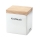 Continenta C3921 - Ceramic food box with a lid 14x12x15,5 cm rubber fig