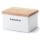 Continenta C3950 - Ceramic food box with a lid 17,5x13,5x11 cm rubber fig