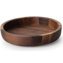 Continenta C4233 - Wooden bowl 20x4,3 cm walnut wood