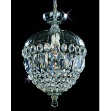 Crystal chandelier 1xE27/60W/230V