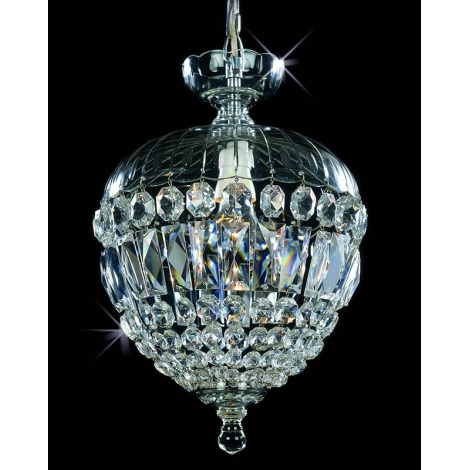Crystal chandelier 1xE27/60W/230V