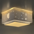 Dalber 63236T - Children's ceiling light MOONLIGHT 2xE27/60W/230V blue