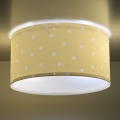 Dalber 82216A - Children's ceiling light STAR LIGHT 2xE27/60W/230V yellow