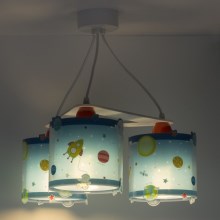 Dalber D-41344 - Children chandelier PLANETS 3xE27/60W/230V