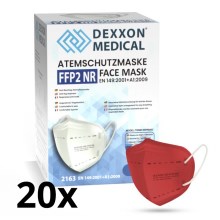 DEXXON MEDICAL Respirator FFP2 NR Red 20pcs