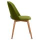Dining chair BAKERI 86x48 cm light green/light oak