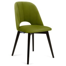 Dining chair BOVIO 86x48 cm light green/beech