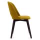 Dining chair BOVIO 86x48 cm yellow/beech