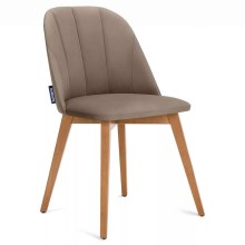Dining chair RIFO 86x48 cm beige/light oak