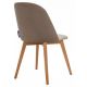 Dining chair RIFO 86x48 cm beige/light oak