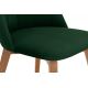 Dining chair RIFO 86x48 cm dark green/light oak