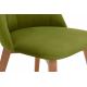Dining chair RIFO 86x48 cm light green/light oak