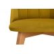 Dining chair RIFO 86x48 cm yellow/light oak