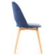 Dining chair TINO 86x48 cm dark blue/light oak