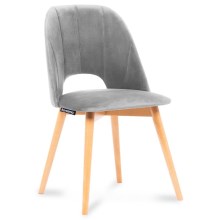 Dining chair TINO 86x48 cm grey/beech