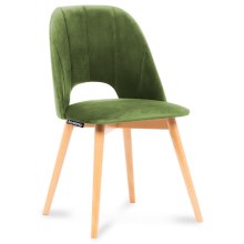 Dining chair TINO 86x48 cm light green/light oak