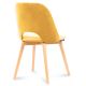 Dining chair TINO 86x48 cm yellow/light oak