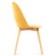 Dining chair TINO 86x48 cm yellow/light oak
