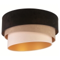 Duolla - Ceiling light DEVON 1xE27/40W/230V black/beige