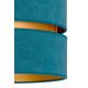 Duolla - Ceiling light DUO 1xE27/40W/230V turquoise/golden