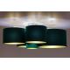 Duolla - Ceiling light ROLLER PENTO 5xE27/60W/230V green/gold