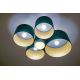 Duolla - Ceiling light ROLLER PENTO 5xE27/60W/230V green/gold