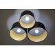 Duolla - Ceiling light ROLLER TRIO 3xE27/60W/230V anthracite