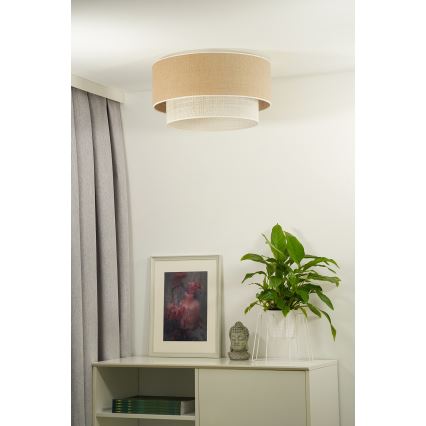 Duolla - Ceiling light YUTE BOHO 1xE27/15W/230V d. 45 cm brown/creamy
