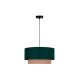 Duolla - Chandelier on a string BOHO 1xE27/15W/230V green/brown