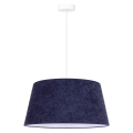 Duolla - Chandelier on a string BOUCLE 1xE27/15W/230V d. 50 cm blue