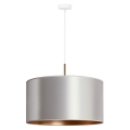 Duolla - Chandelier on a string CANNES 1xE27/15W/230V d. 45 cm silver/copper
