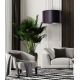 Duolla - Chandelier on a string CANNES 1xE27/15W/230V d. 50 cm black/silver