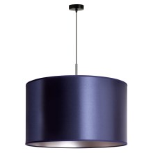 Duolla - Chandelier on a string CANNES 1xE27/15W/230V d. 50 cm blue/silver