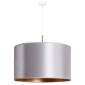Duolla - Chandelier on a string CANNES 1xE27/15W/230V d. 50 cm silver/copper