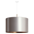 Duolla - Chandelier on a string CANNES 1xE27/15W/230V d. 50 cm silver/copper