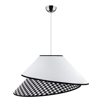 Duolla - Chandelier on a string COCO 1xE27/40W/230V d. 50 cm white/black