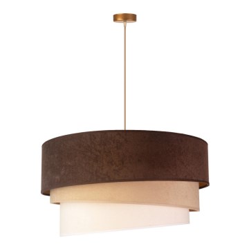 Duolla - Chandelier on a string DEVON 1xE27/40W/230V d. 45 cm brown/beige