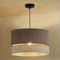 Duolla - Chandelier on a string DOUBLE 1xE27/15W/230V d. 40 cm brown/grey