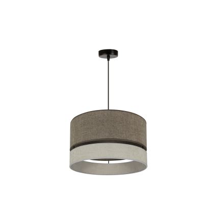 Duolla - Chandelier on a string DOUBLE 1xE27/15W/230V d. 40 cm brown/grey