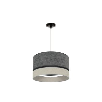 Duolla - Chandelier on a string DOUBLE 1xE27/15W/230V d. 40 cm grey