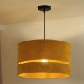 Duolla - Chandelier on a string DOUBLE 1xE27/15W/230V d. 40 cm orange