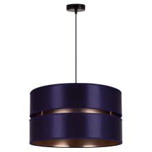 Duolla - Chandelier on a string DUO 1xE27/15W/230V blue/gold
