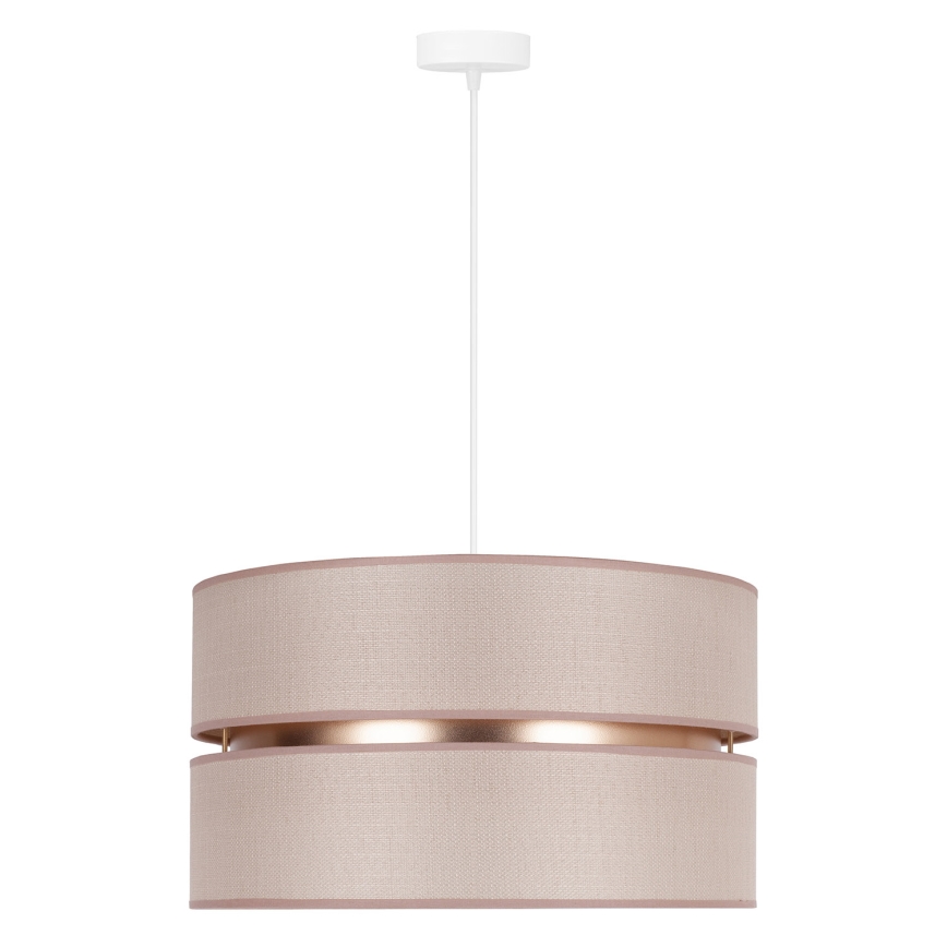 Duolla - Chandelier on a string DUO 1xE27/15W/230V d. 40 cm beige/gold