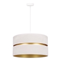 Duolla - Chandelier on a string DUO 1xE27/15W/230V d. 40 cm creamy/gold