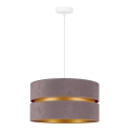 Duolla - Chandelier on a string DUO 1xE27/15W/230V d. 40 cm grey