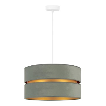 Duolla - Chandelier on a string DUO 1xE27/15W/230V d. 40 cm light green/gold