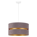 Duolla - Chandelier on a string DUO 1xE27/15W/230V grey