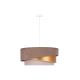 Duolla - Chandelier on a string KOBO 1xE27/15W/230V brown/gold/creamy