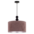 Duolla - Chandelier on a string LYON 1xE27/15W/230V brown