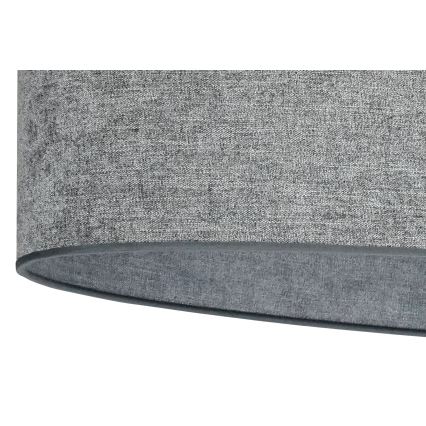 Duolla - Chandelier on a string OVAL 1xE27/15W/230V grey